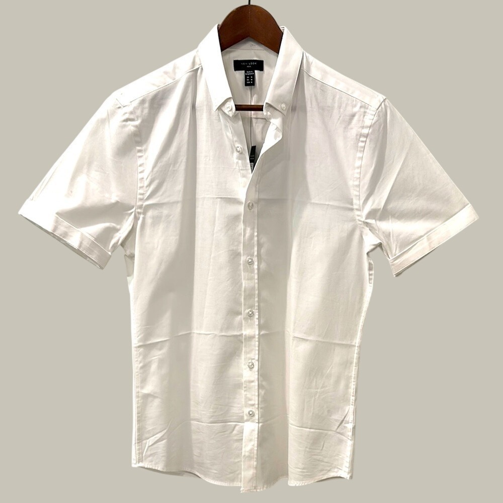 New Look White Casual Button Down‎ Shirt